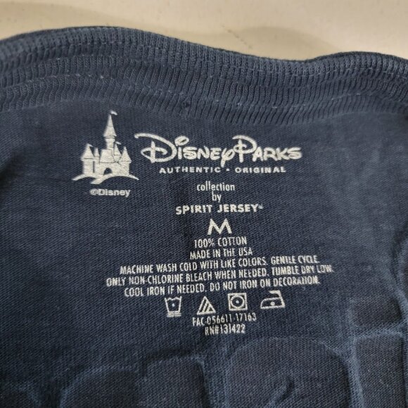 Disney Parks Authentic Walt Disney World Spirit Jersey Size M Blue Mickey Cotton - Picture 7 of 12